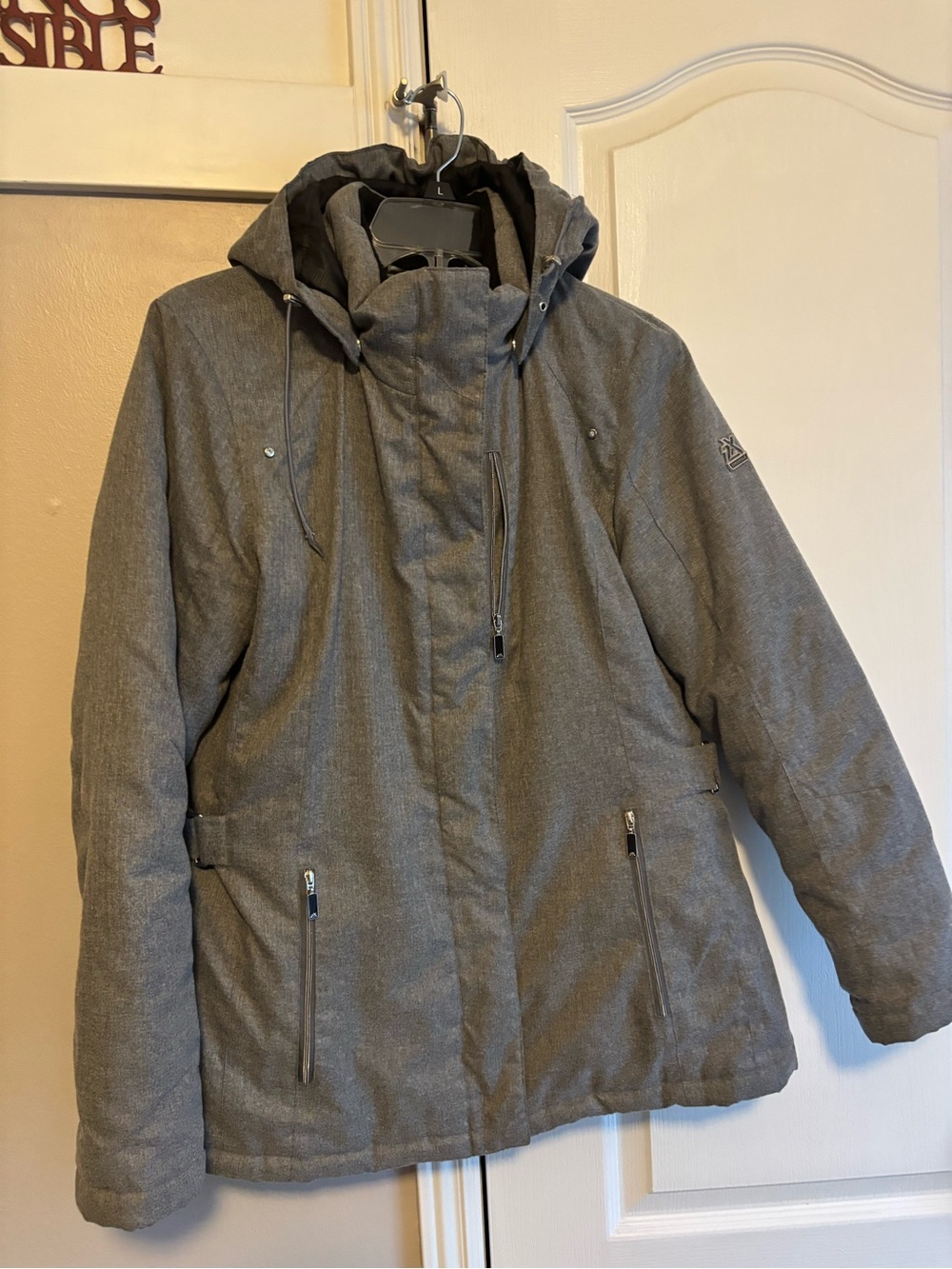 ZeroXposur Men's Heather Gray Hooded Puffer Jacket